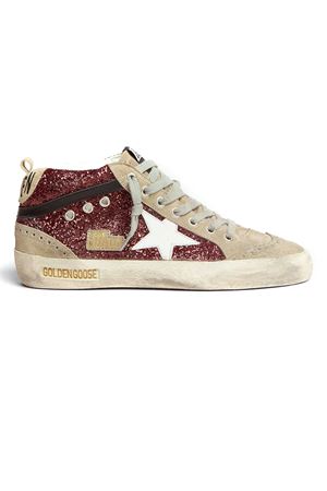 Mid Star sneakers in burgundy glitter upper GOLDEN GOOSE | GWF00122F00262681553
